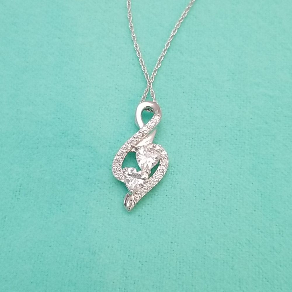Sterling  silver pendant and chain